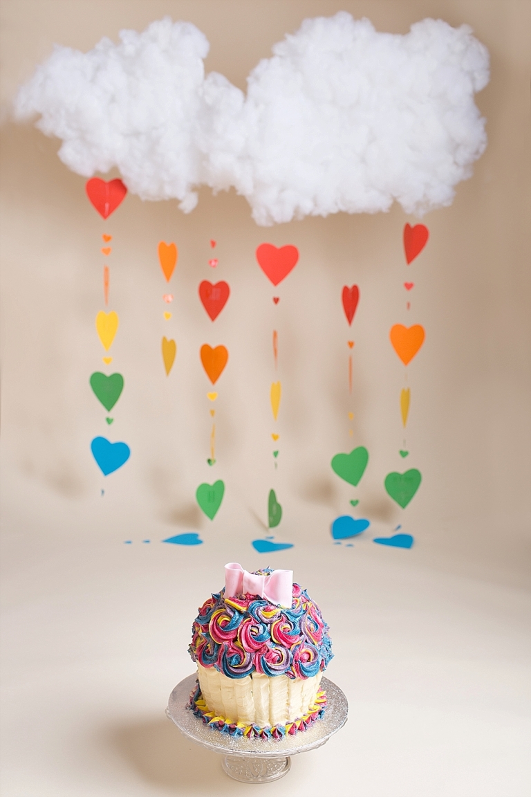 Cake Smash Bath Bristol Somerset Smash and Spash Session Rainbow cake smash phtoo session