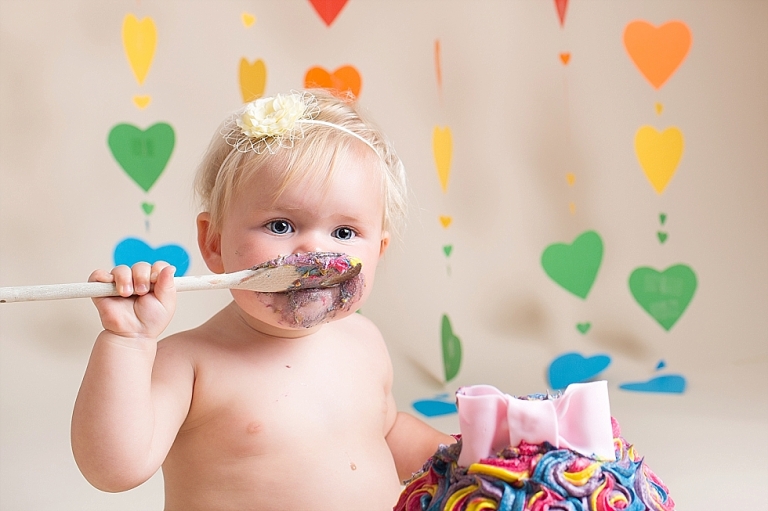 Cake Smash Bath Bristol Somerset Smash and Spash Session Rainbow Baby cake smash